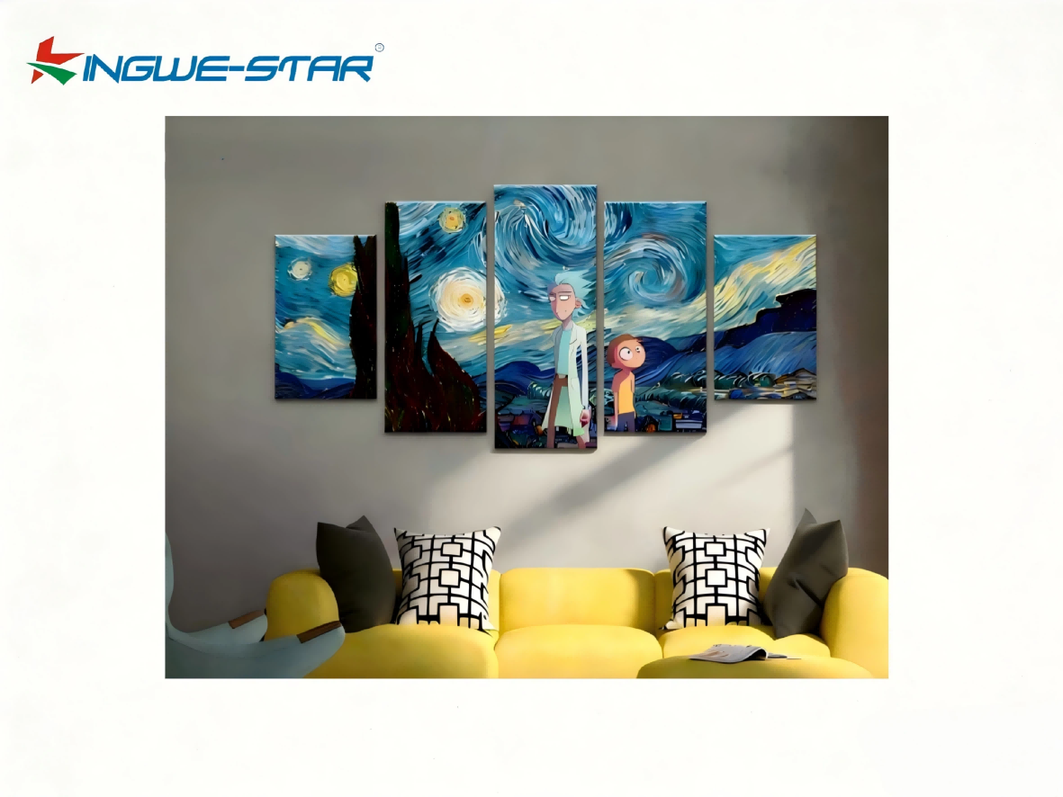 Customized Print 5 Piece Canvas Wall Art